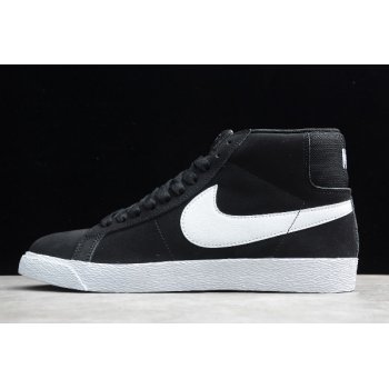 2019 Nike SB Blazer Mid Black White 864349-002 Shoes